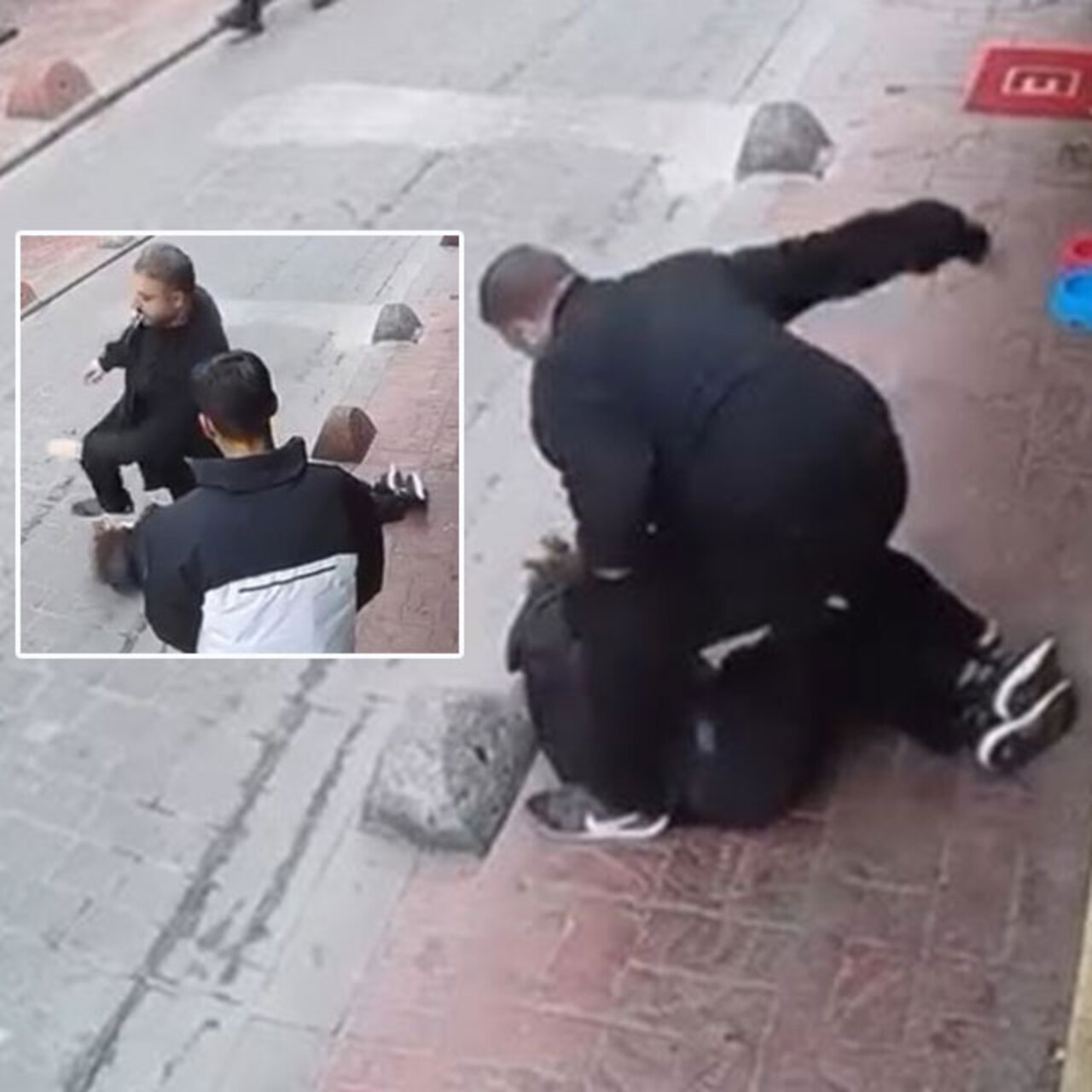 Küfürleşme kavgasında kan donduran şiddet! Defalarca yumruklayıp tekmeledi!