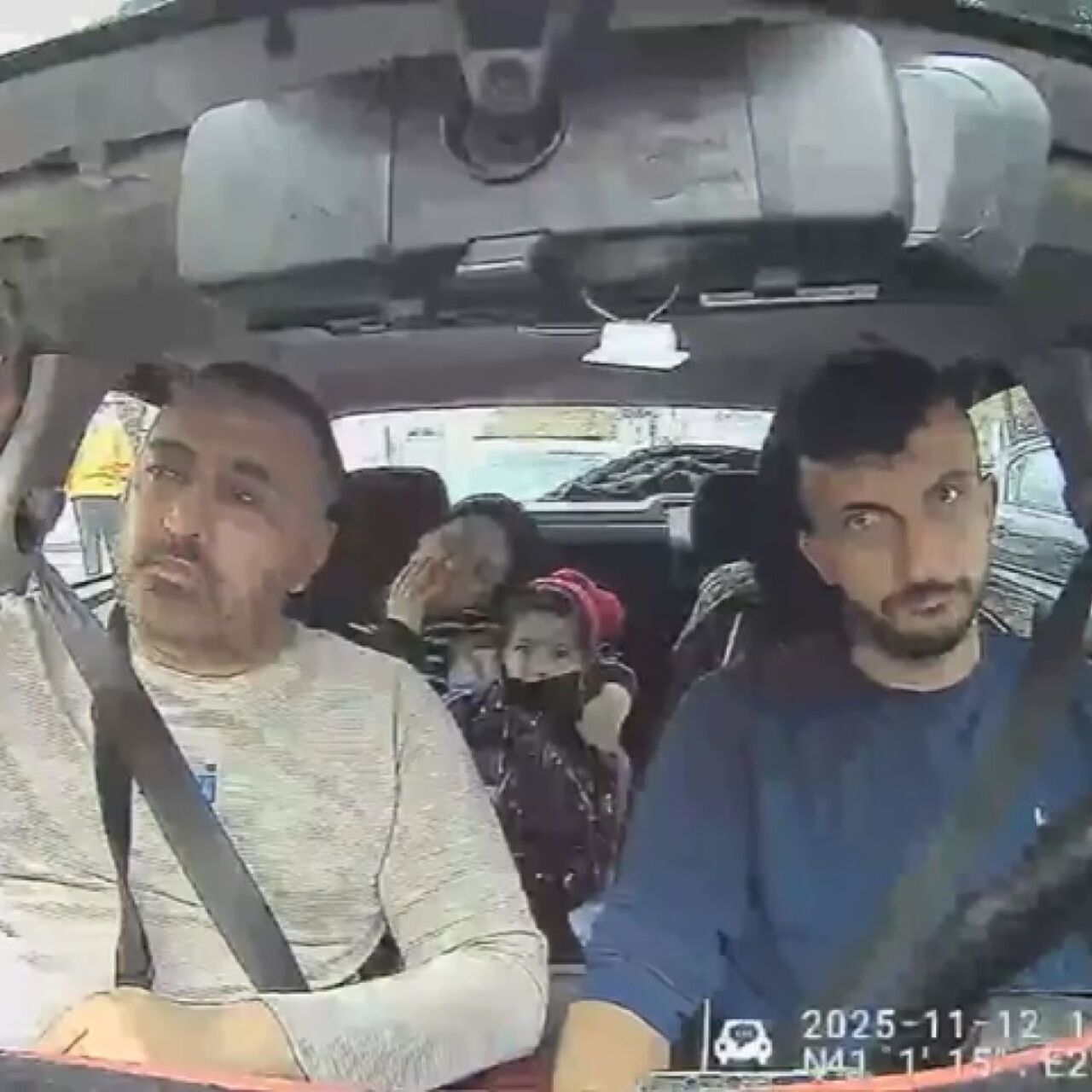 Takside son görüntü! Yürekleri yaktılar!