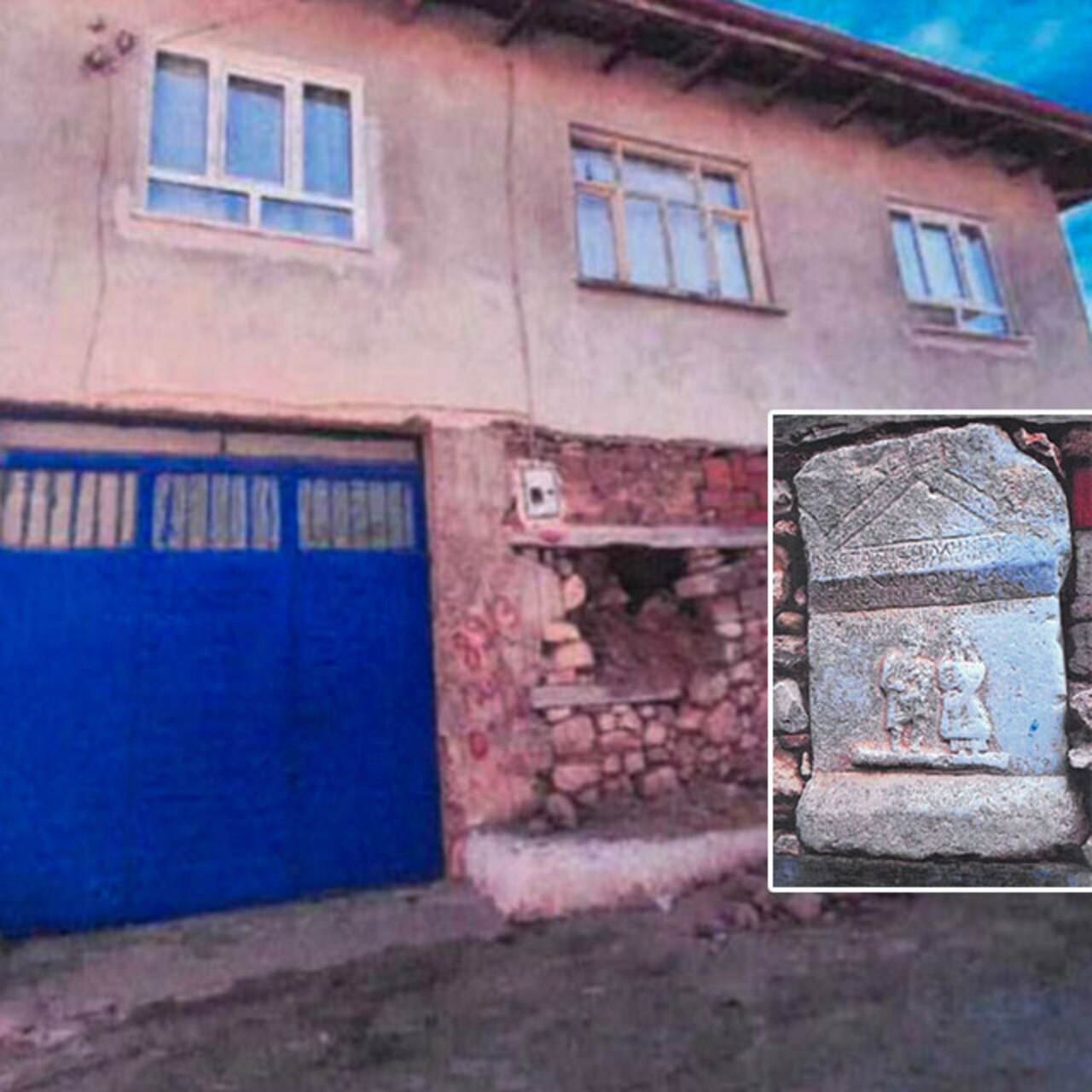 Tarihi eser evin duvarındaydı… Ne yaptın muhtar?