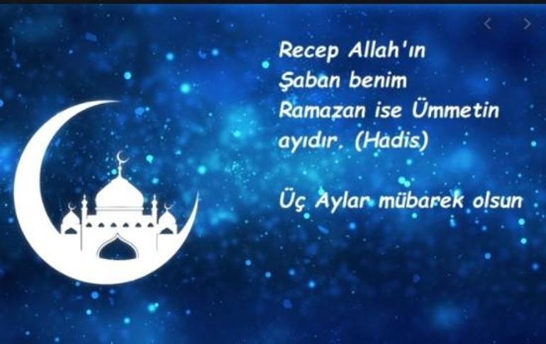 ÜÇ AYLAR MESAJLARI 2025 | WhatsApp İle Instagramda Paylaşabileceğiniz Eş, Sevgili, Anne Ve Baba İçin Hadisli, Dualı, Ayetli Resimli Üç Aylar Mesajları