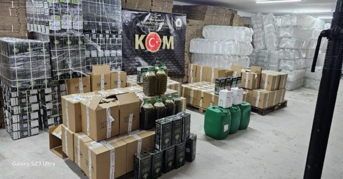 3 ton zeytinyağından 23 ton sahte üretim!