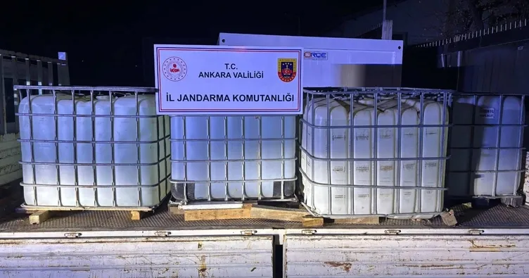 Ankara’da yasa dışı etil alkol operasyonu! 2 gözaltı