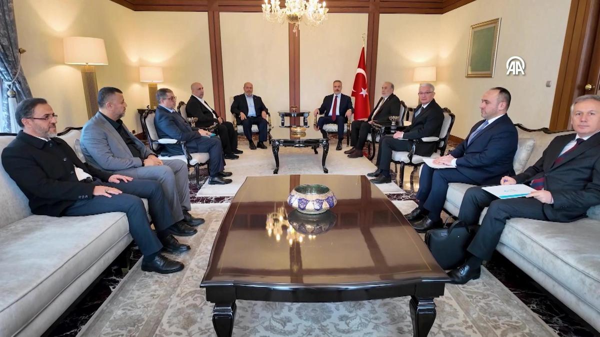 Dışişleri Bakanı Hakan Fidan, Hamas heyeti ile görüştü