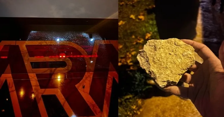 Galatasaray’ın otobüsüne taşlı saldırı