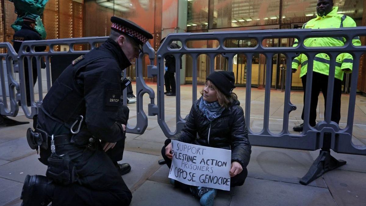 Greta Thunberg, Londra’daki Filistin eyleminde gözaltına alındı
