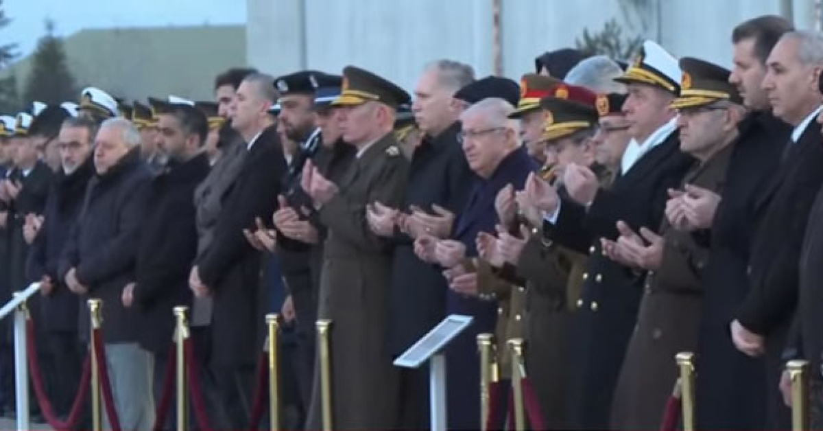 Libya heyetine Başkent’te cenaze töreni