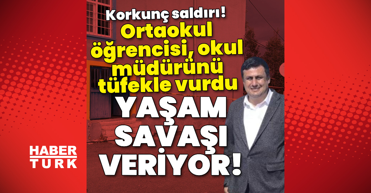 Ortaokul öğrencisi okul müdürünü vurdu!