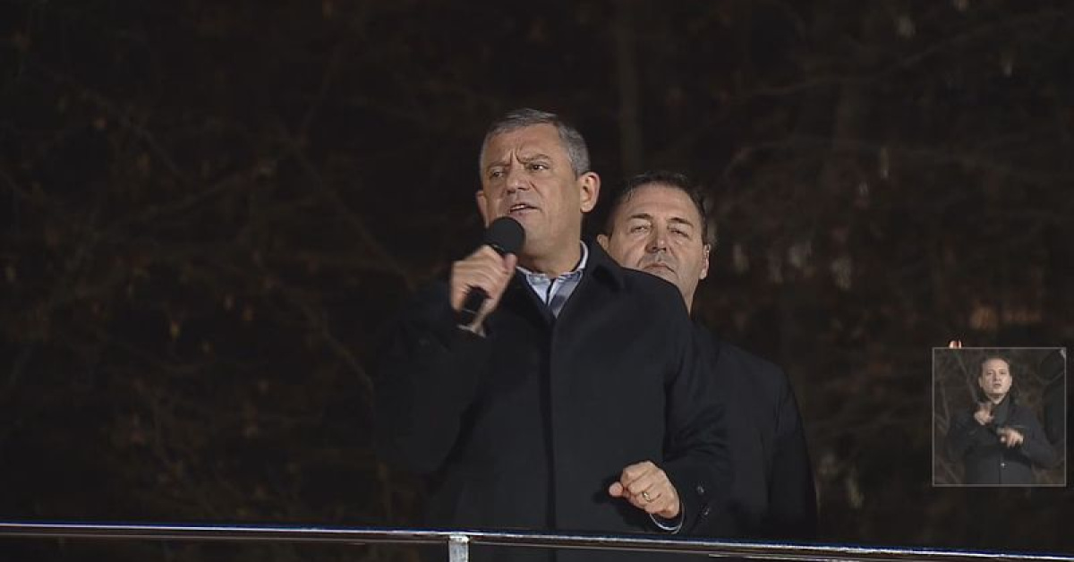 Özgür Özel, Kağıthane’de konuştu