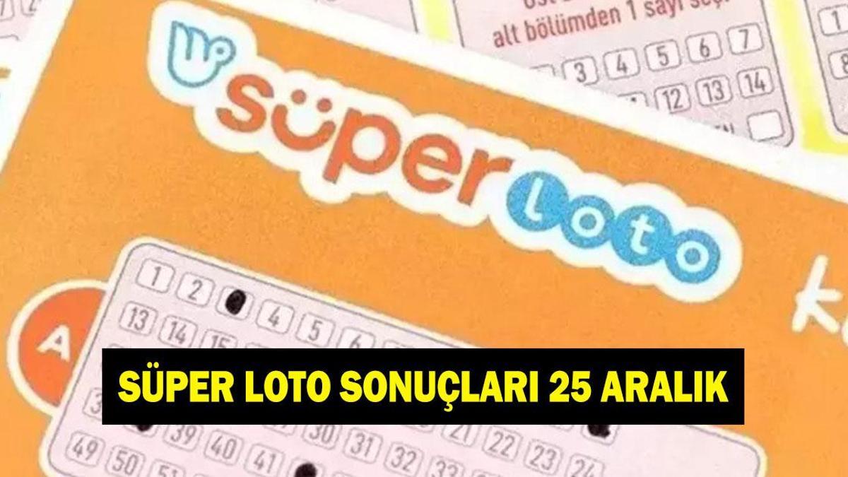 SÜPER LOTO SONUÇLARI 25 ARALIK! Süper Loto ne kadar devretti? Süper Loto sonuç sorgulama ekranı!