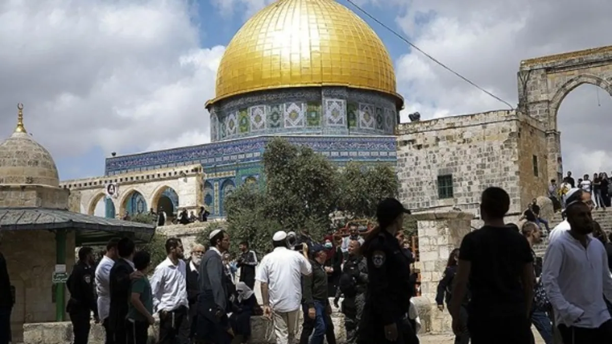Siyonistlerden Mescid-i Aksa’ya alçak provokasyon: Talmudik ayini yaptılar