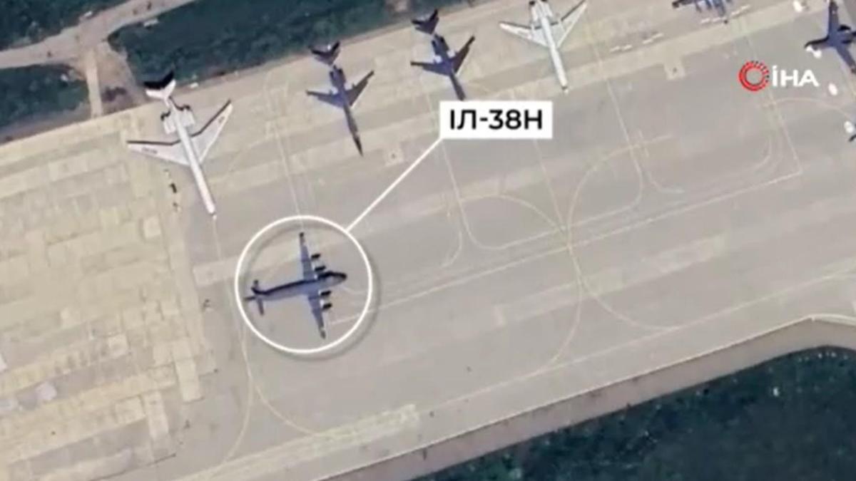 Ukrayna, Rus deniz devriye uçağını vurduğu anları paylaştı