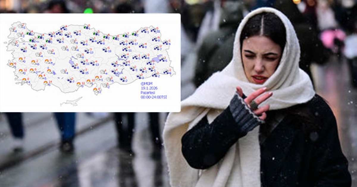 9 kent için kar alarmı! 6 bölgede kar ve yağmur!