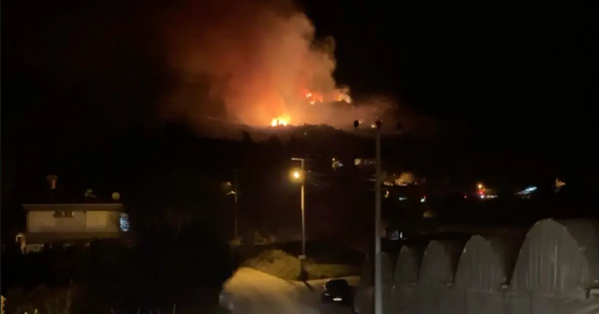 Antalya’da orman yangını. Bölgede bazı evler boşaltılıyor