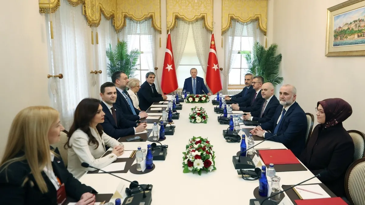 Başkan Erdoğan Balkan ülkelerinin dışişleri bakanları ve başbakan yardımcılarını kabul etti