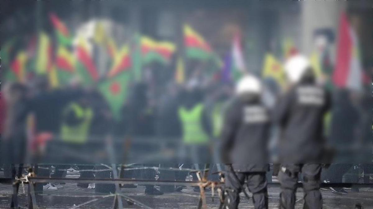 Brüksel’de polisten sert müdahale: Terör örgütü YPG destekçilerinin eylemine izin yok