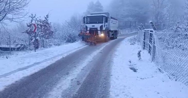 Bursa Büyükşehir’den kar mesaisi