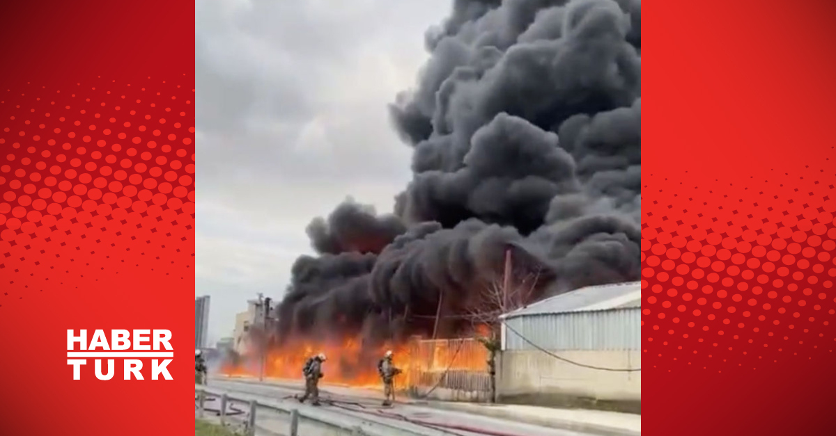Büyükçekmece’de iş yerinde yangın!