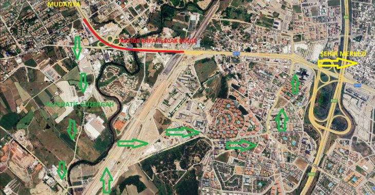 Geçit Köprüsü’nde trafik düzenlemesi