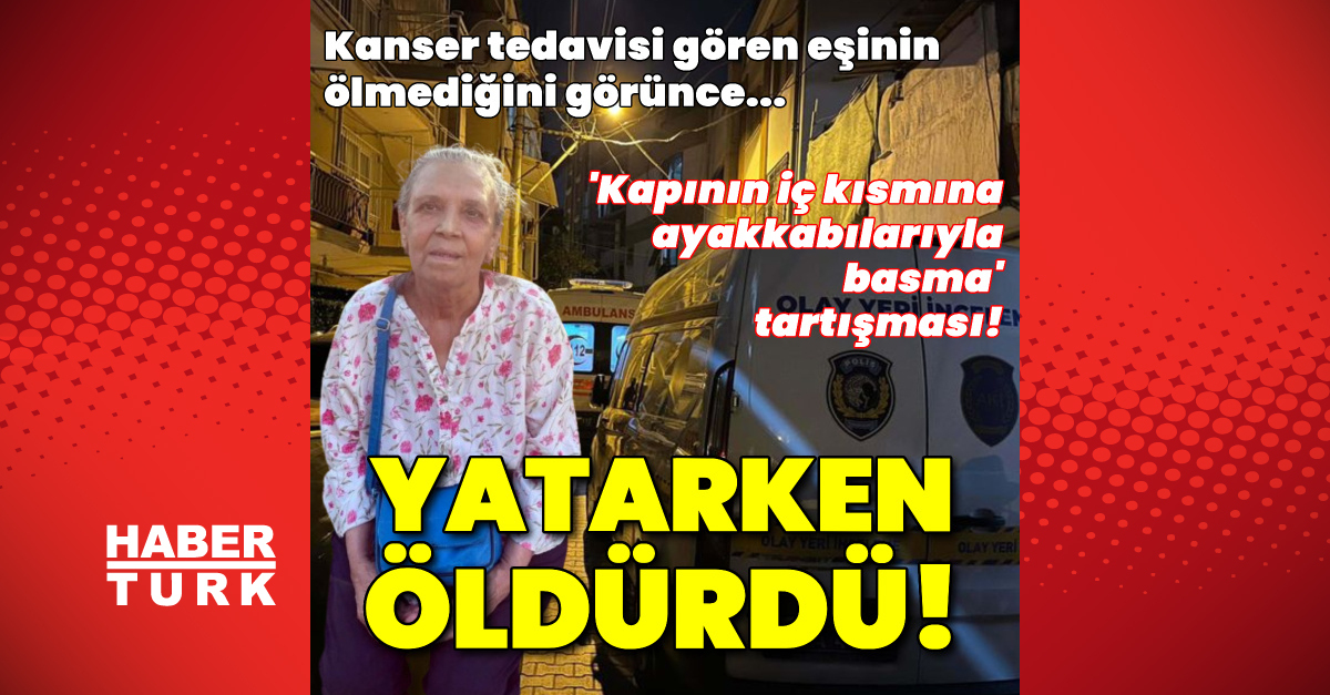 Kanser hastası eşini öldürdü