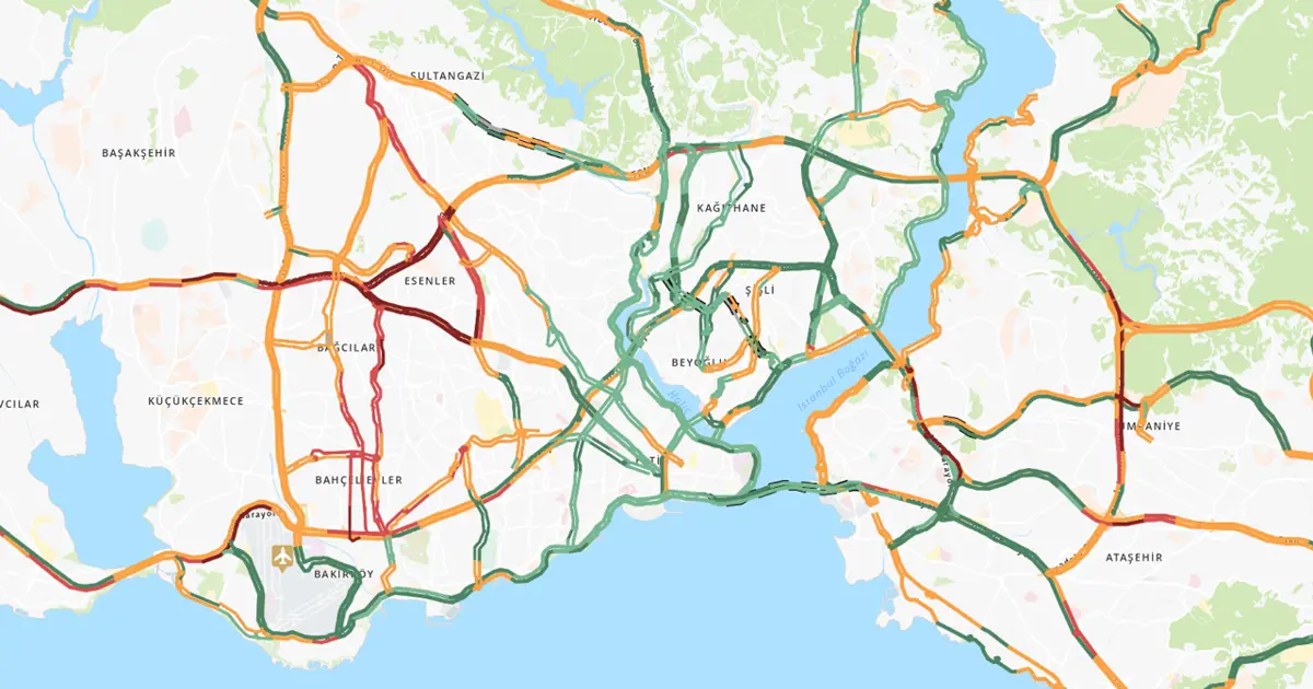 Kar yağdı, İstanbul’da trafik yüzde 74’e çıktı