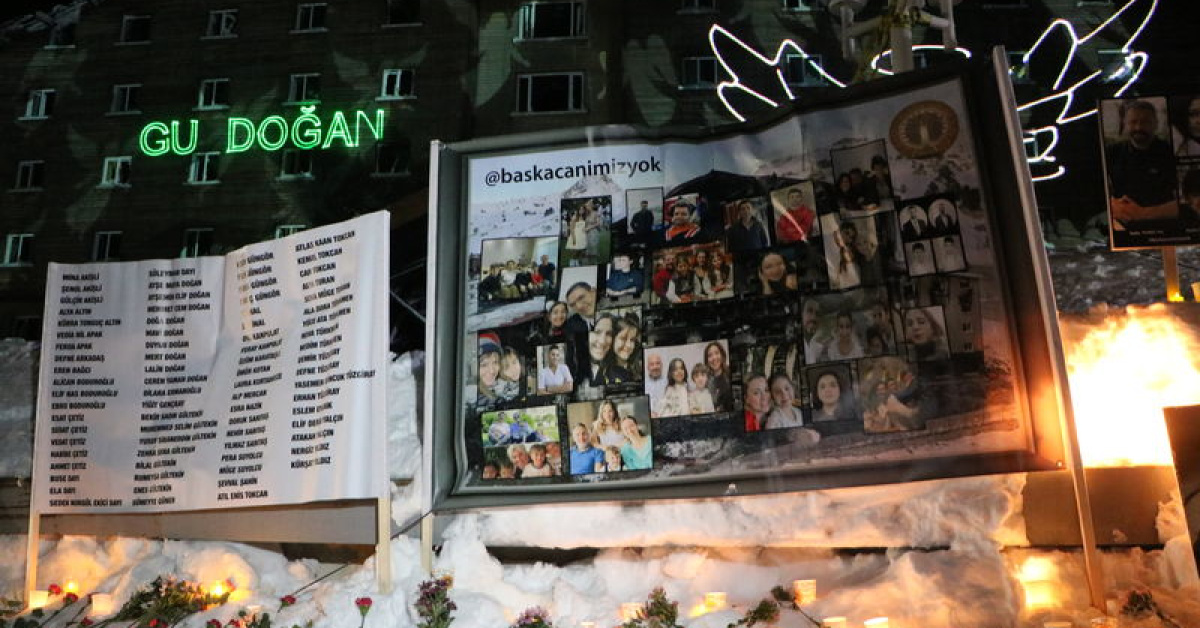 Kartalkaya’daki yangın faciasında hayatını kaybedenler anıldı