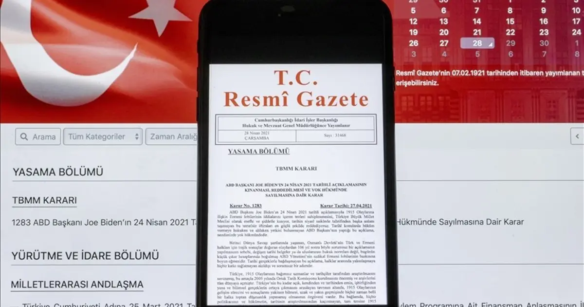 Resmi Gazete’de bugün (11 Ocak 2026 Resmi Gazete kararları)