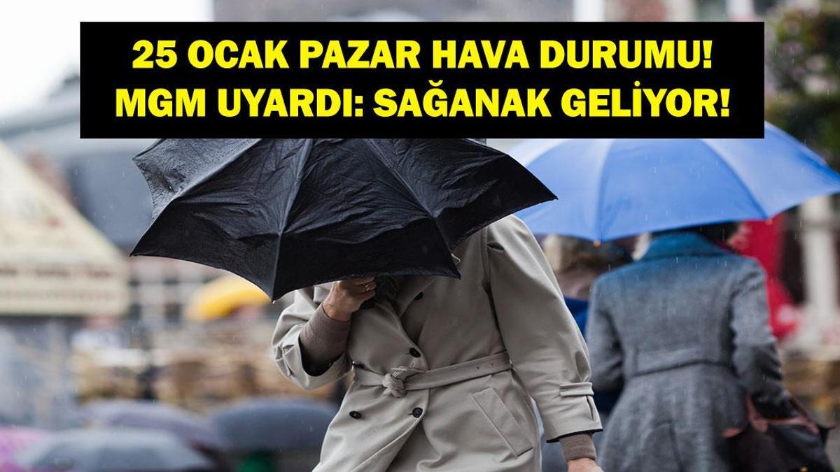 SON DAKİKA HAVA DURUMU HABERLERİ 25 OCAK 2026 | Bugün hava nasıl olacak? İstanbul’a kar yağacak mı? Meteoroloji uyardı!