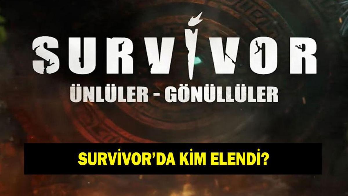 SURVİVOR’DA KİM ELENDİ? 8 Ocak Survivor’a veda eden isim kim oldu? Sürpriz isim Survivor’a veda etti!