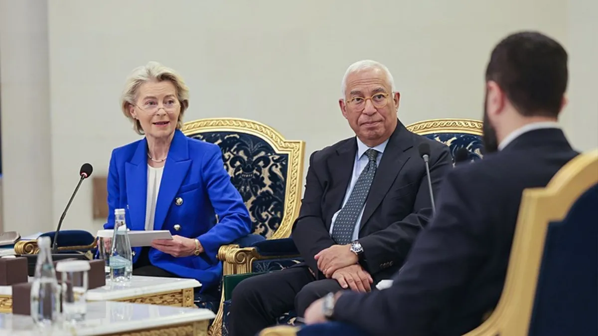 Suriye Cumhurbaşkanı Şara AB yetkilileriyle bir araya geldi