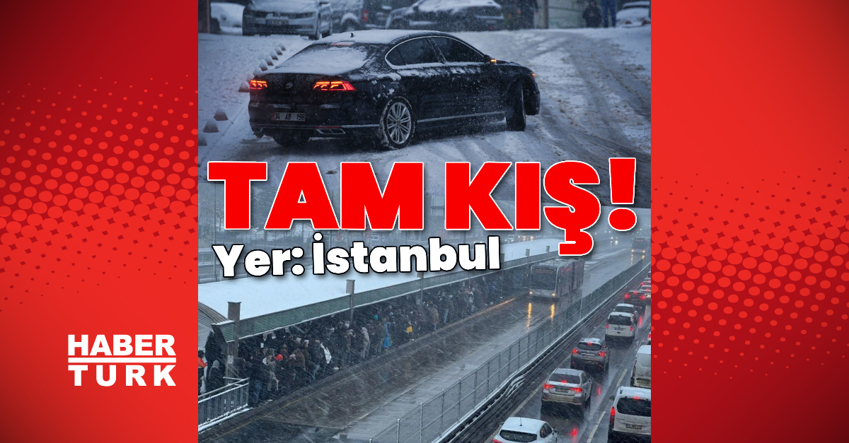 Tam kış! İstanbul bembeyaz!