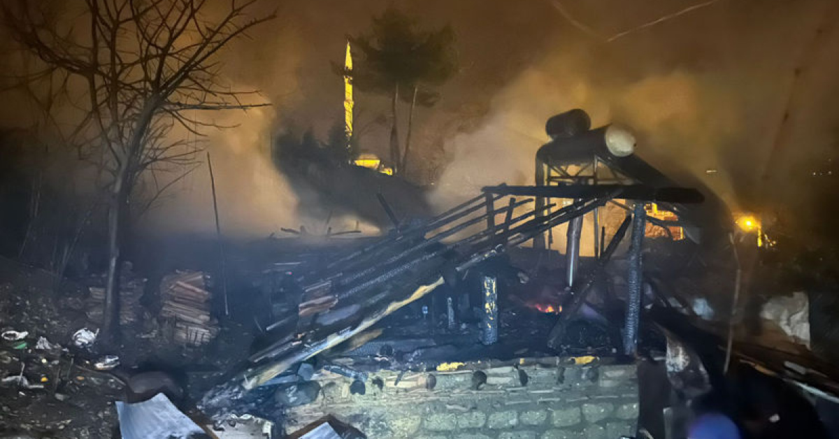 Tokat’ta tek katlı evde yangın çıktı