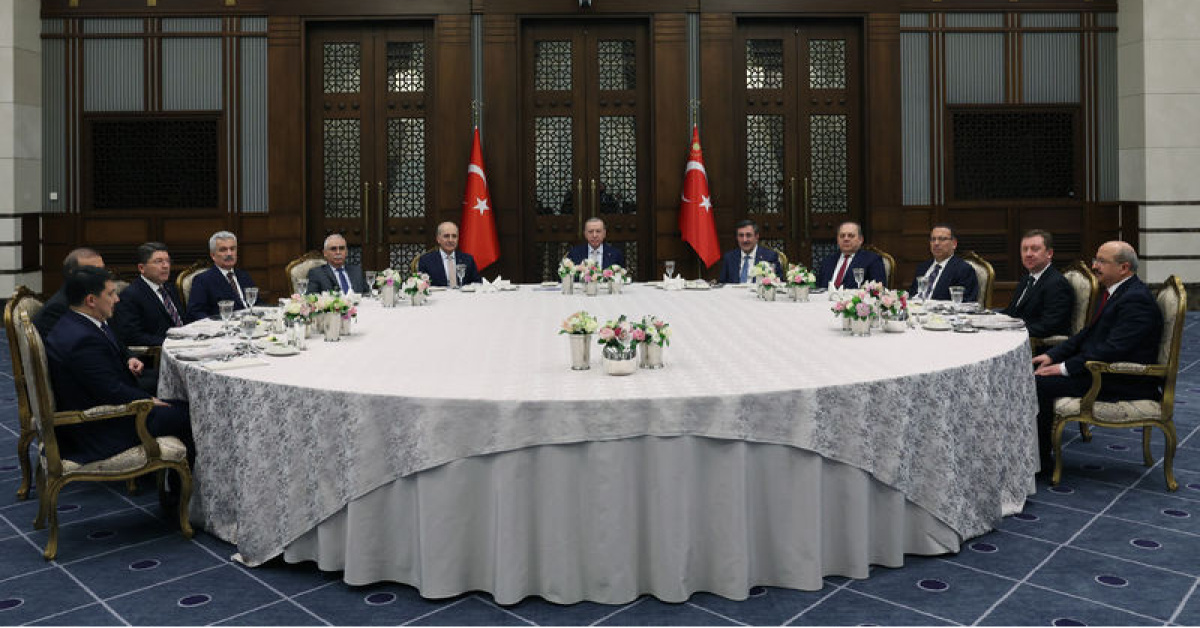 Yargı temsilcileriyle yemek