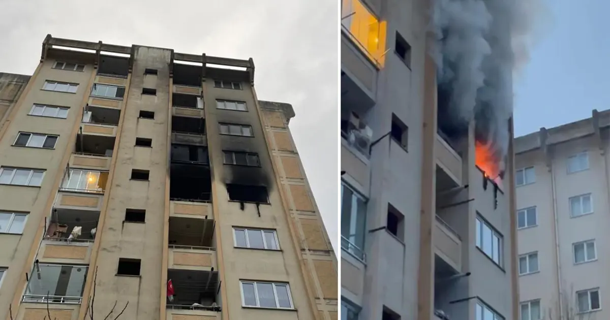 Yaşadığı evi ateşe verdi, babasıyla birlikte mahsur kaldı