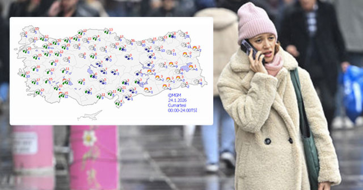 Yurt geneli yağışlı, illerimizde hava durumu!