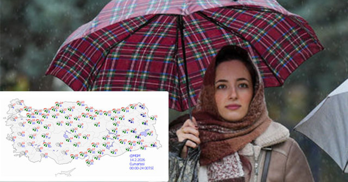 21 il için “sarı” alarm! 7 bölgede yağış var!