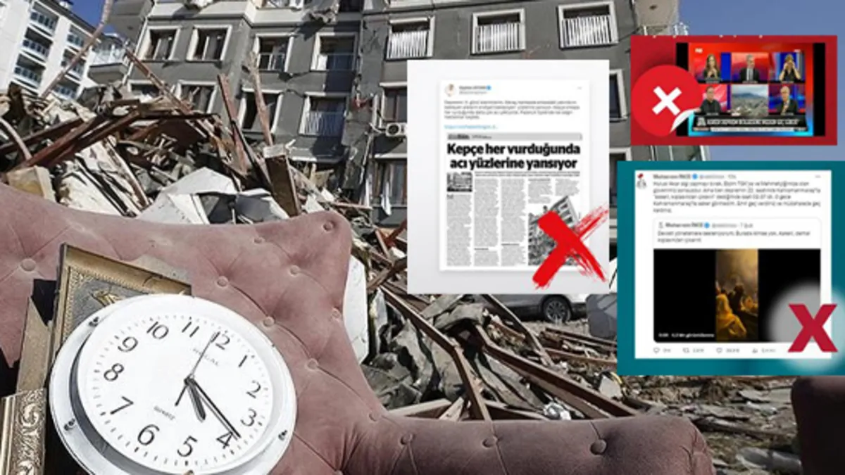 6 şubat depremlerinde kirli dezenformasyon! İşte 10 yalan ve 10 gerçek