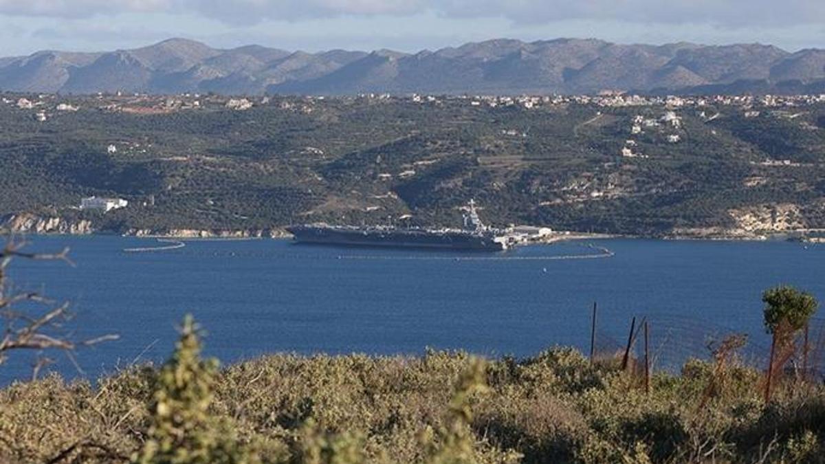 ABD’nin USS Gerald R. Ford uçak gemisi, Girit’teki üsten ayrıldı