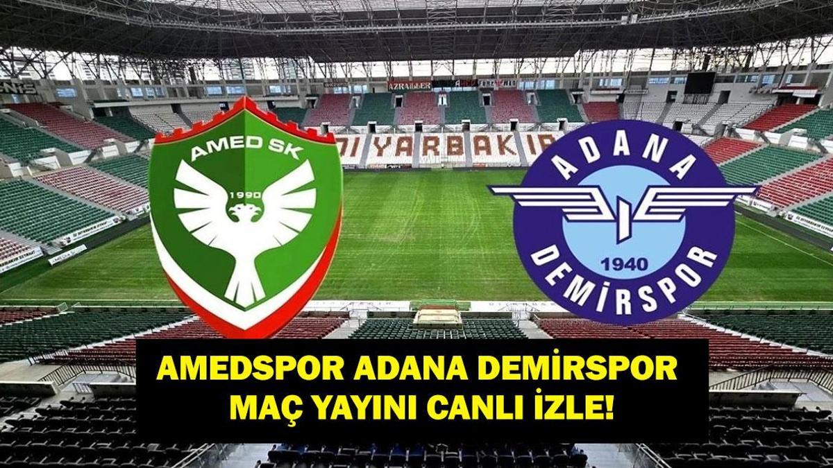 AMEDSPOR ADANA DEMİRSPOR CANLI İZLE: Trendyol 1. Lig Amedspor Adana Demirspor Maçı Hangi Kanalda, Saat Kaçta? İşte Maç Yayın Ekranı…