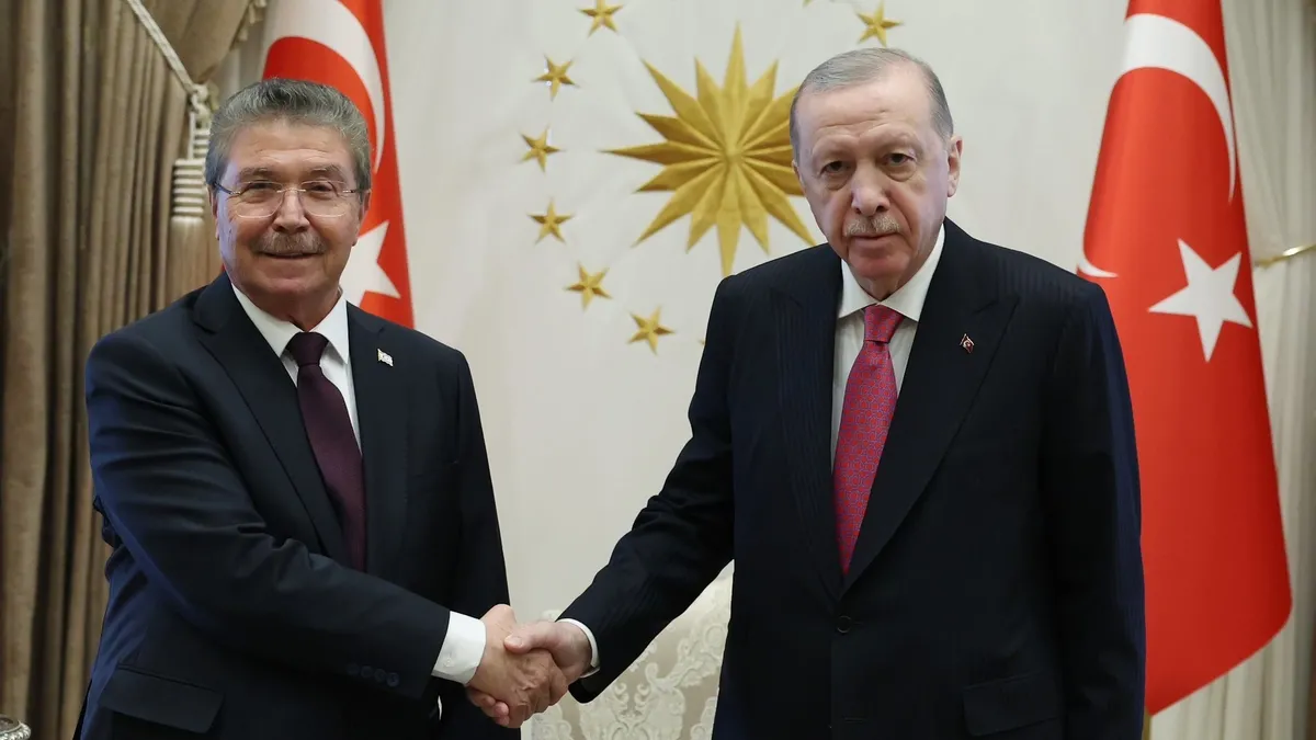 Başkan Erdoğan KKTC Başbakanı Üstel’i kabul etti