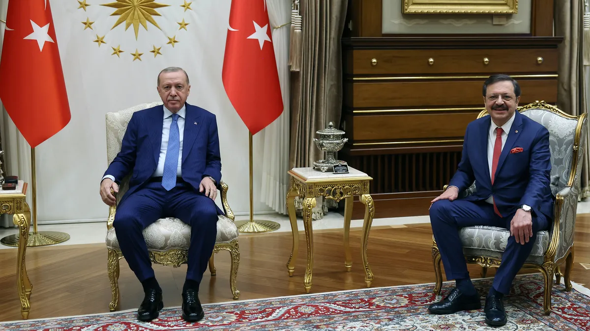 Başkan Erdoğan TOBB Başkanı Hisarcıklıoğlu’nu kabul etti