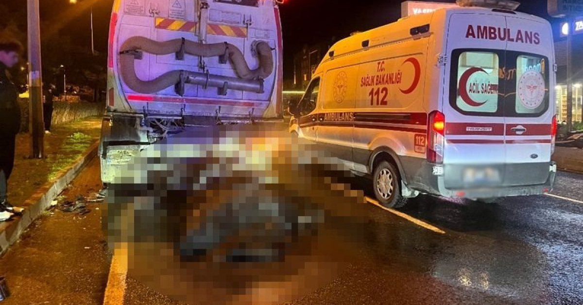 Belediye aracıyla çarpışan motosikletli öldü