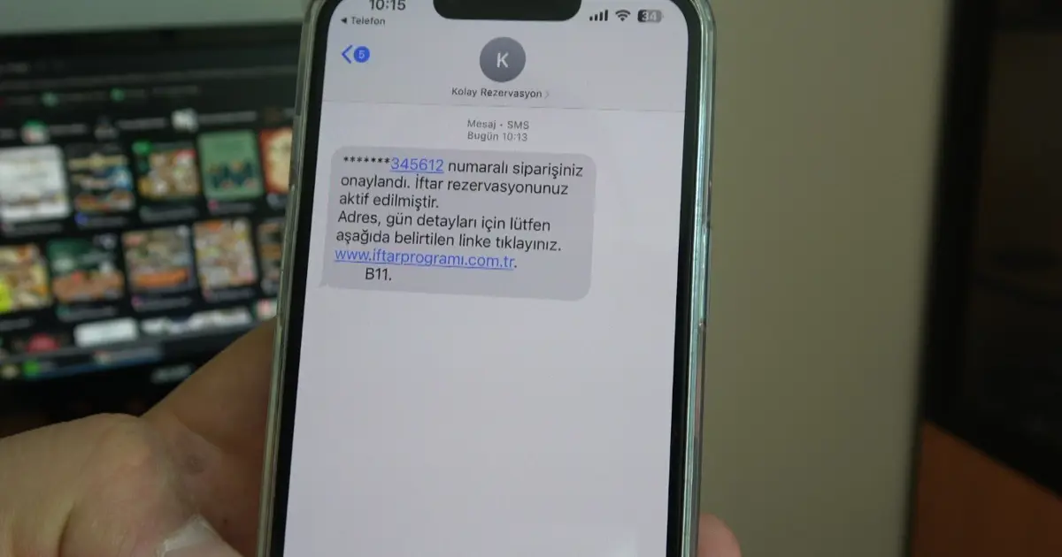 Bu mesaja dikkat! Önce iftar rezervasyonu mesajı gönderiyorlar sonra banka hesabınıza erişiyorlar