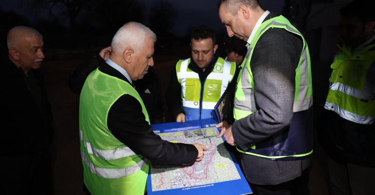 Büyükşehir gece gündüz sahada