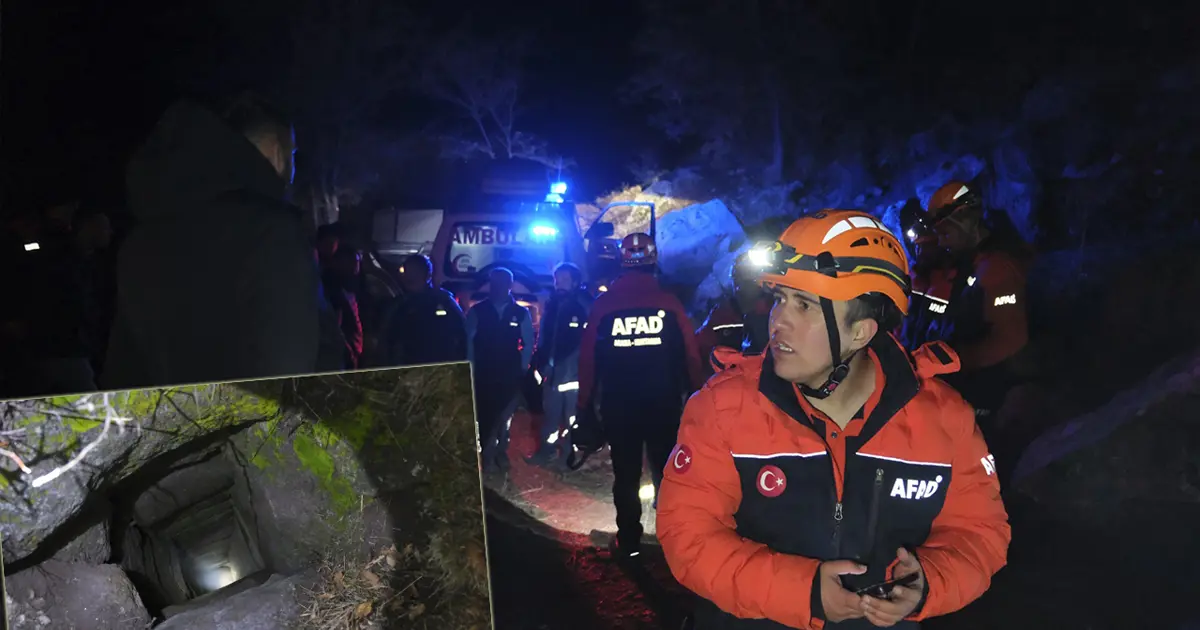 Define için girdikleri sarnıçta mahsur kaldılar