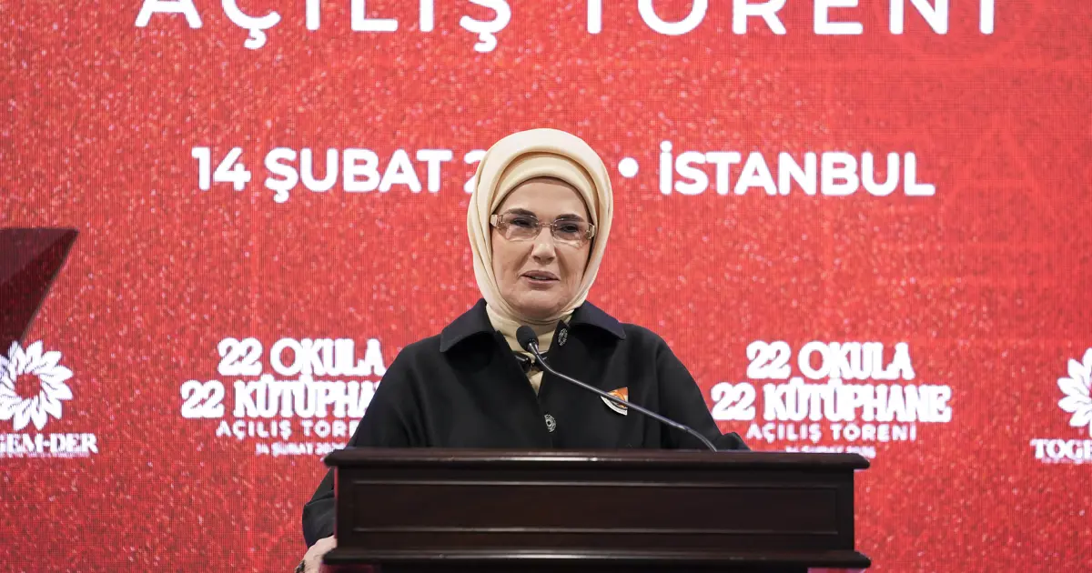 Emine Erdoğan: Kütüphane okulların can damarıdır