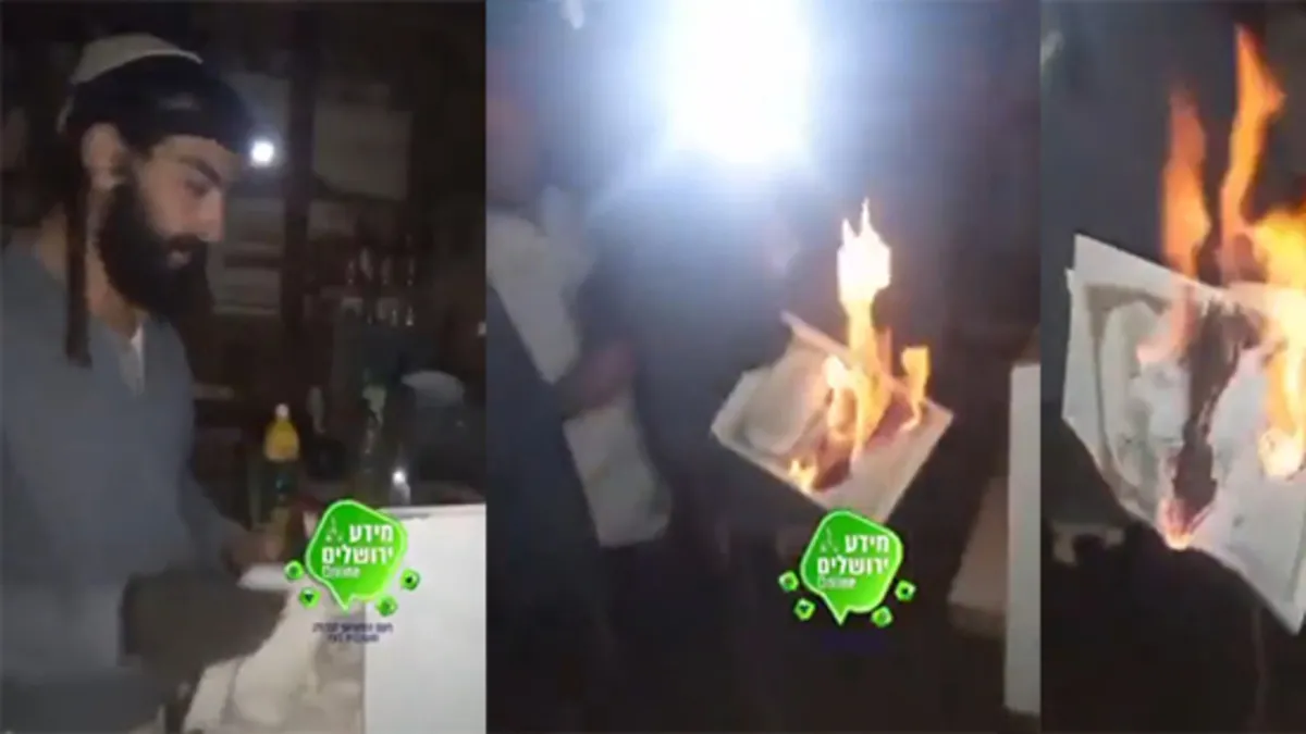 İşgal altındaki Kudüs’te siyonist skandal! Kur’an-ı Kerim’i yaktı müslümanlara hakaret etti