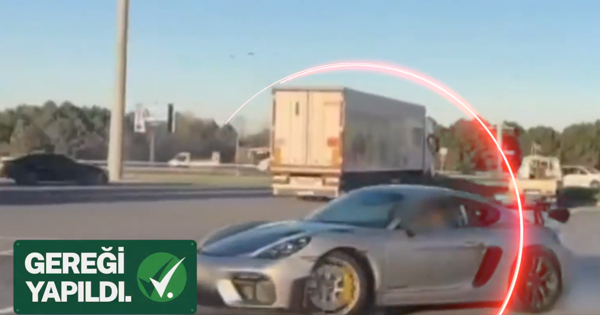 İstanbul’da 300 kilometre hızın üstünde araç kullanan ve drift atan sürücü yakalandı