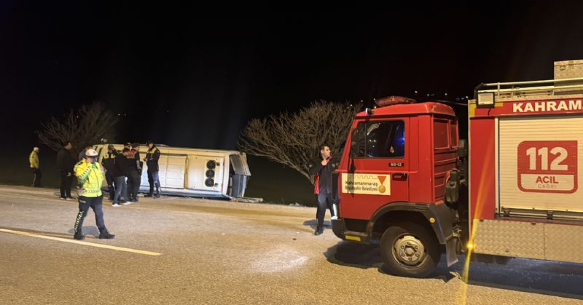 Kahramanmaraş’ta iki minibüs çarpıştı: 11 yaralı