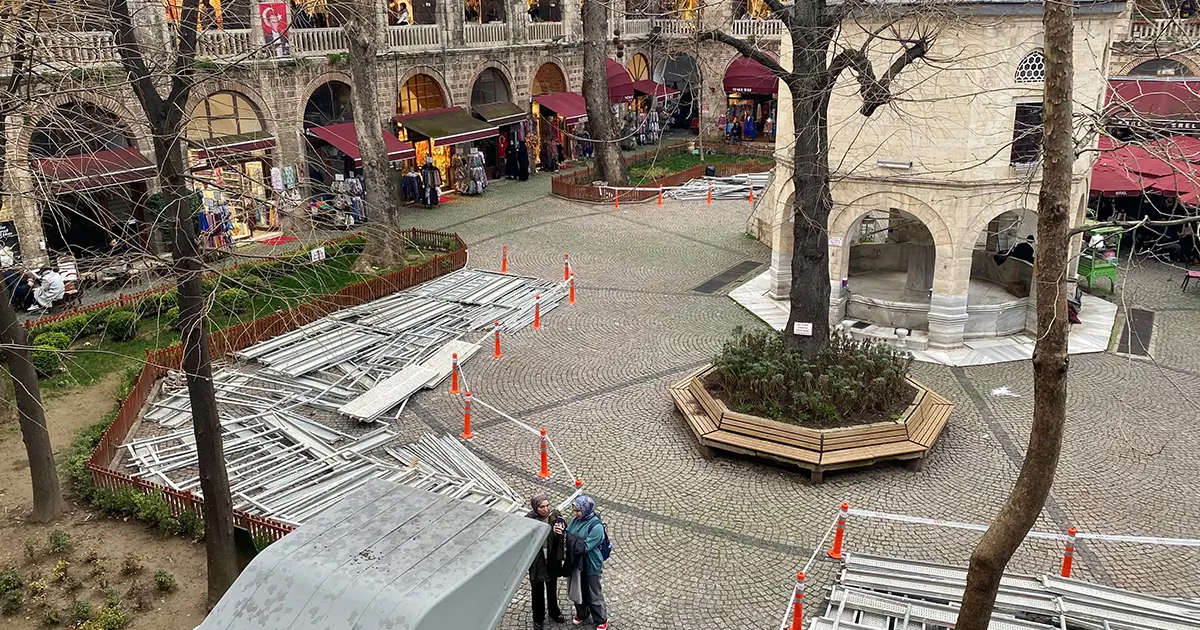 Koza Han’da masa ve sandalye kararın yargıdan yeni karar