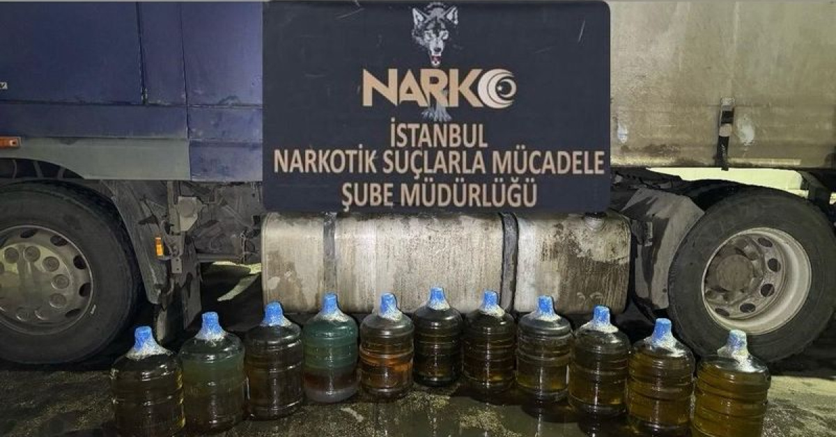 Litrelerce uyuşturucu ele geçirildi